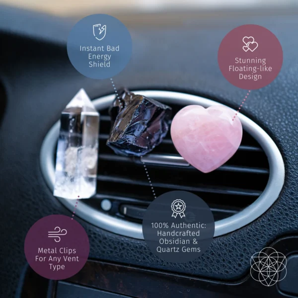 Protective Bundle: Amethyst Lamp & Guardian Car Crystal Kit - Image 2