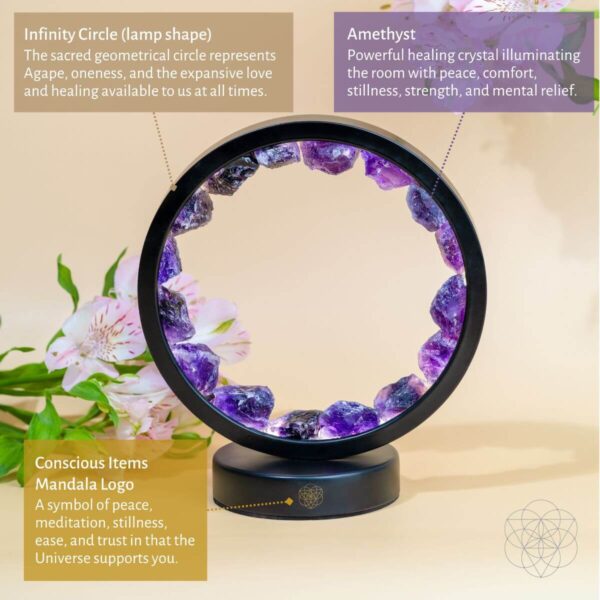 Protective Bundle: Amethyst Lamp & Guardian Car Crystal Kit - Image 3