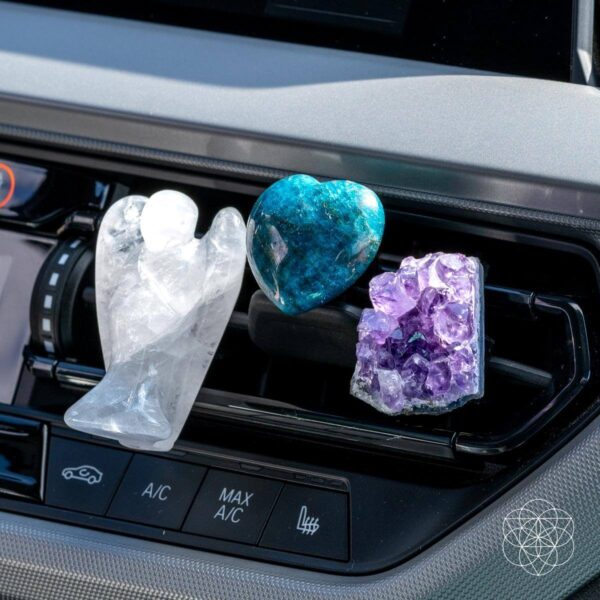 Car Crystals for Protection - Angel, Heart & Cluster