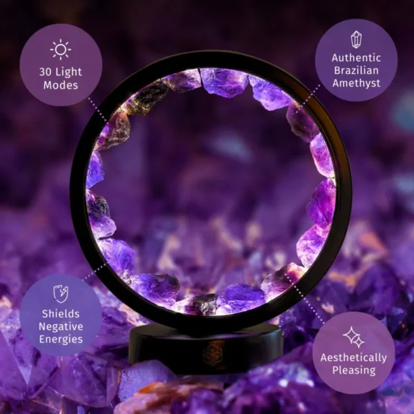 Protective Bundle: Amethyst Lamp & Guardian Car Crystal Kit - Image 4