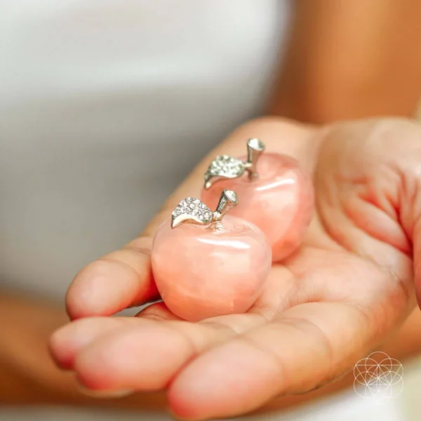 Gorgeous Elegant Rose Quartz Love Apples - Brings Loving Vibes Into Your Home - Image 3